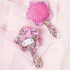 Daiso 三麗鷗系列鏡梳, 1個, 亮片梳 美樂蒂, 亮片