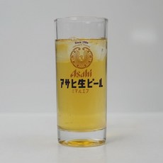 아사히 마루에프 1986 행운의 봉황 레트로 스몰 맥주잔, 2개