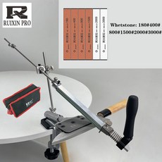 熱賣睿炘RUIXIN PRO陞級款四代家用快速鋒利定角磨刀器不銹鋼磨刀支架（美好生活家居鋪）, 1個, 定角磨刀器一6油