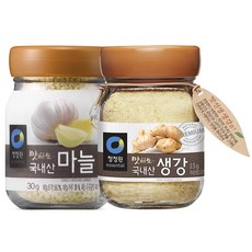 청정원 맛선생 국내산 생강 + 마늘 세트, 1세트