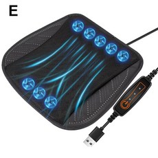차량용 쿨시트 자동차 통풍시트 USB 냉각시트 여름 쿨링시트 시트쿨러, 면, 봄과 여름, 8 fansblack