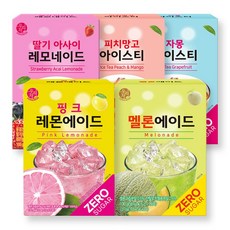 송원 우리차 멜론 20T + 딸기 아사이 20T + 피치망고 20T + 자몽 20T + 핑크 레몬 20T x 1개, 5g, 5개, 20개입