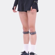 그리핏 에어 무릎 보호대 일선검정 가볍고 조절 가능하며 성능 중심1개입 단일 스트랩 등산 축구 농구 달리기 점퍼 테니스 배구 및 스쿼트 2957454, 그레이