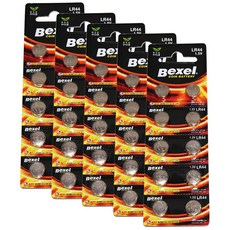 벡셀 LR44 건전지 AG13 코인전지, 5세트, 10개입