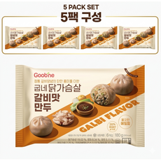 굽네 닭가슴살 갈비맛 만두 180g, 5개
