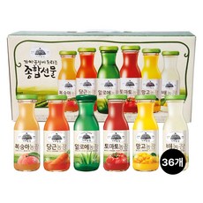 가야농장 주스 6종 종합선물세트, 1개, 180ml, 36개