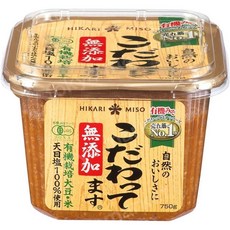 히카리미소 무첨가 일본 된장 미소된장 (750g), 750g, 1개
