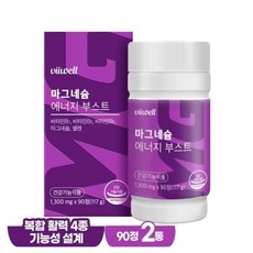 비웰 마그네슘 에너지 부스트 90정 2통, 2개