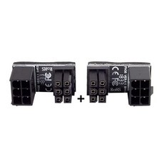 Cablecc 듀얼 ATX 8핀 암 - 6+8핀 수 180도 각도 전원 어댑터 NVIDIA 3080 3090 그래픽 카드 GPU용 307947, 듀얼 6핀 수 - 6핀 암 (듀얼 앵글 타입)