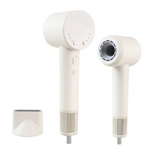 GOYES 초고속 가정용 드라이기 음이온 드라이어 경량 헤어드라이어 1500W BLDC 모터+자기흡입노즐, 화이트