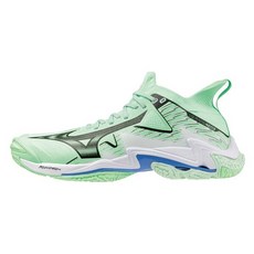 Mizuno 美津濃 Wave Lightning Neo 3 男款排球鞋 穩定包覆 回彈 綠黑 V1GA240286