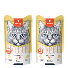 완피 크리미퓨레 25P 짜먹는 고양이간식, 350g, 2개, 치킨