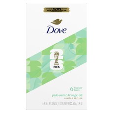 도브 뷰티 바 팔로 산토 & 세이지 오일, 106.3g, 6개입