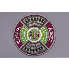 Magnolia Lane Texas A&M Aggies 라운드 스타디움 플레이트 지름 34.3cm(13.5인치) 멜라민 주방 액세서리 167282 8516630624