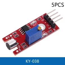 마이크 음성 사운드 센서 감지 모듈 아두이노 AVR PIC 아날로그 디지털 출력 KY 038 1 개 5, 03 KY 038 5PCS