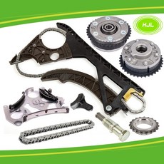 BMW 正時鍊維修套件 適用於E60 535i E71 X6 E90 N54引擎 (含2個可變汽門齒輪), 1個, 正時鍊維修套件 寶馬BMW E60 53