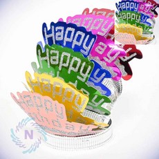 생일파티 타아라 6개 생일액세서리 머리띠소품