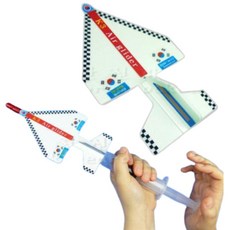 5인용 피스톤 주사기발사 글라이더 비행기만들기 학원 자연과학 수업용 IQ