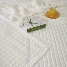 국내생산 유앤아이 큐맥스 아이스 쿨링 침대 밴드형 접촉 냉감패드 SS/Q/K, 스노우화이트