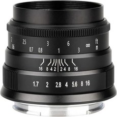 브라이트인 스타 35mm F1.7 대구경 MF 단일 초점 렌즈 캐논 RF 마운트 APS-C 미러리스 카메라 EOS RP R R5 R7 R6 R3 R10 R50 R100 C70, Z Mount Black