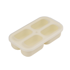 프띠아띠 베베픽 실리콘 삼중 이유식 밀폐큐브, 1개, 아이보리(4구), 60ml