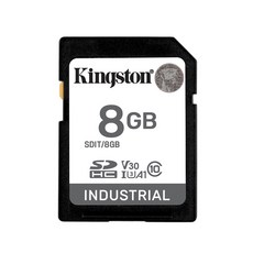 Kingston 金士頓 工業級 SDHC 記憶卡 高耐用 A1 U3 V30, 1個, 8GB