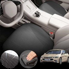 쉐보레 말리부(16~18)(올뉴) 1.5 차량용 초슬림 통풍 시트 커버 블랙 2개 세트