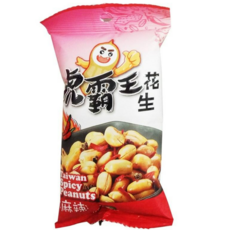 虎尾鎮農會 虎霸王花生(小包麻辣) - 台灣在地花生，香脆麻辣，獨立包裝, 70g, 1個