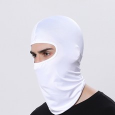 노가다 공사 현장 작업용 여름 바라클라바 얼굴가리개 햇빛 차단 마스크, 화이트, 1개