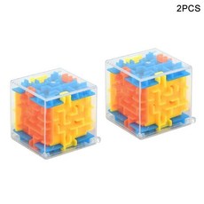 큐브 미로 롤링 비즈 교육용 장난감 1개, 2pcs