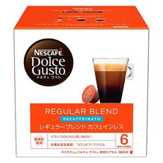 NESCAFE 雀巢咖啡 Dolce Gusto 多趣酷思 REGULAR BLEND低咖啡因膠囊咖啡, 3個, 16入, 6.5g