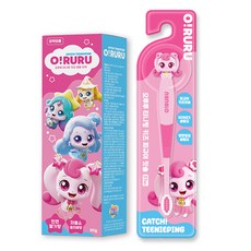 캐치티니핑 어린이 치약1개+칫솔1개 세트, 하츄핑, 1세트