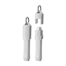 ibits MDD USB4 鑰匙圈短線 PD240W 快充 80Gbps傳輸 TypeC, 白色, 1個, 135mm