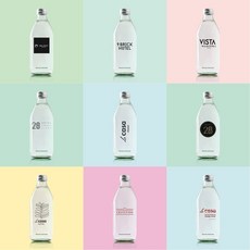 소우주 유리병 물 탄산수 탄산음료 커스텀 라벨 주문 제작, 1개, 330ml