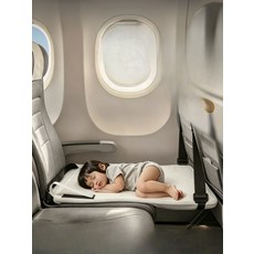 KTX 고속열차 비행기 침대 발 받침대 장거리 여행 육아용품 에어 해먹 풋레스트, 1개, 4_밀크핑크100kg하중접이식