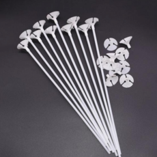 풍선 막대 풍선용 파티용 지지대 풍선 손잡이 막대 고정 장식 데코, 화이트