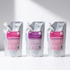 밀본 그랜드 링케이지 1+/2/3+ 보통모발 3종세트 클리닉 600g (구)디세스 뮤 (정품용기포함), 1개