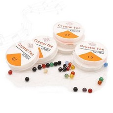 비즈 공예 우레탄줄 탄성 비탄성 낚시줄 매듭 끈 팔찌 만들기 DIY 재료 투명, 1개, 비탄성 우레탄줄 0.2mm