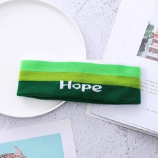 頭套 頭巾 運動髮帶 運動頭帶 頭帶 髮圈 運動頭巾 吸汗頭帶 彈力髮帶 止汗頭帶 止汗帶 束髮帶 洗臉髮帶 止汗, 漸變綠【運動髮帶】, 1個