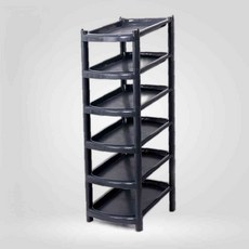 올블랙DIY신발정리대6단, 6단, 단품, 6단