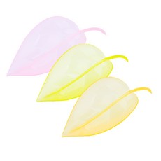 크레스티드 게코 나뭇잎 모양 백업, 1개, 옐로우+상아+핑크