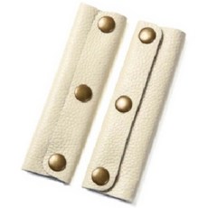 PU皮革手柄 三扣包包提把 皮手把 防勒手柄 包包配件 手提包改造 DIY手工藝材料, 杏色（一片而已，不是兩片）, 1個