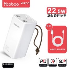 더노드랩 대용량보조배터리50000 고출력 휴대용 C타입, 화이트, 50000mAh