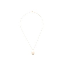 마테오 14K 옐로 골드 G 다이아몬드 네크리스