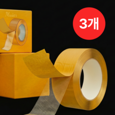 뮈아르 자국없는 초강력 투명 양면 테이프 30mm x 5m, 3개