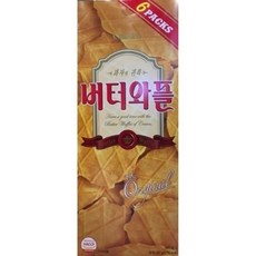 크라운 버터와플, 135g, 6개