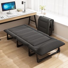 접이식침대1인 폴딩침대슈퍼싱글 휴대용 사무실 낮잠용 접이식 침대, 다크그레이