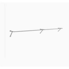 스텐 벽행거 옷가게 벽 스탠드 파이프 매장 걸이 선반, 길이 180cm 스텐