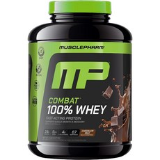 머슬팜 컴뱃 울트라 웨이 프로틴 파우더 드링크 믹스 단백질 보충제 초콜릿 밀크, 2.27kg, 1개