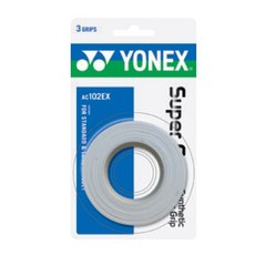 요넥스 AC102EX 3개입 배드민턴 테니스 겸용 슈퍼 그립, 블렉, 1개